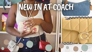 New Coach Bags Out 2024 Denim Collection Quilted Tabby  Unboxing luxurybag coach unboxing [upl. by Nnyla]