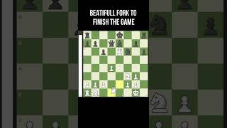 beatifull fork chess game end chess shorts chessmemes [upl. by Mcripley]