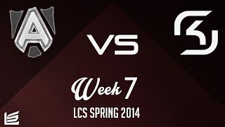 EU LCS 2014 Spring W7D2 Alliance vs SK Gaming Highlights [upl. by Nereen]