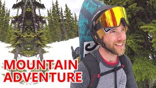 Epic Mountain Hike amp Snowboarding Adventure [upl. by Frissell]