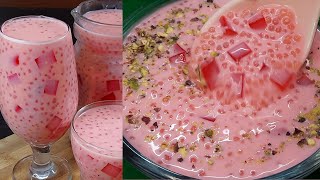 Sabudana Drink  Ramzan Special Drink  Summer Drink Recipe  Refreshing drink recipe [upl. by Baynebridge]