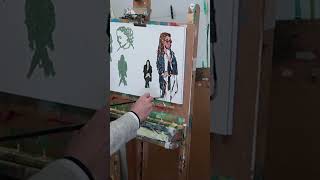 A study in oil painting art drawing artprocessvideo [upl. by Annah381]