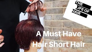 Short Asymetric Creative Hair Cut  Vidal Sassoon  trendy hairstyles [upl. by Cutlerr]