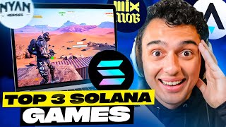 TOP 3 Crypto Gaming Coins NOW on SOLANA MASSIVE Potential [upl. by Ventre]