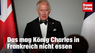 Das mag König Charles in Frankreich nicht essen  kronetv NEWS [upl. by Talia]