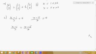 Vector parametric and cartesian equations [upl. by Rehportsirhc]