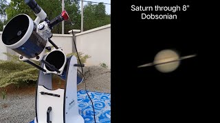 Saturn through 8quot Dobsonian [upl. by Ansev805]