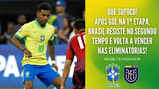 BRASIL PASSA SUFOCO E SAI DE CAMPO VAIADO PELA TORCIDA SELEÇÃO VOLTA A VENCER NAS ELIMINATÓRIAS [upl. by Norb695]