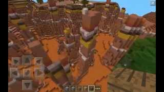 095 EXCLUSIVE  BRYCE MESA BIOME SEED  Minecraft Pocket Edition 095 Seed [upl. by Kehoe]