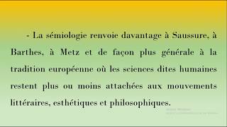 La distinction entre sémiologie et sémiotique [upl. by Jamesy]