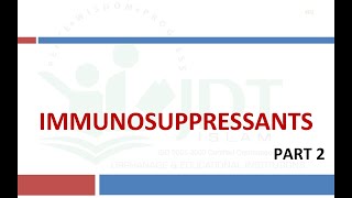 IMMUNOSUPPRESSANTS Part 2 Pharmacology Azathioprine Methotrexate Etanercept Infliximab [upl. by Areit]