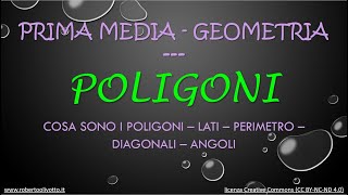 Prima media Geometria Poligoni [upl. by Yellek]