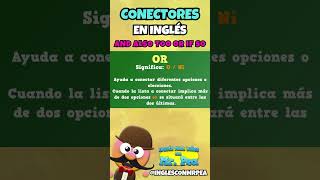 CONECTORES EN INGLÉS  INGLÉS PARA NIÑOS CON MRPEA  ENGLISH FOR KIDS shorts [upl. by Zantos]