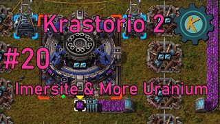 Factorio Krastorio 2 20  Imersite Mining Site [upl. by Glynn]