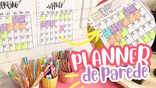 COMO FAZER UM PLANNER DE PAREDE RÁPIDO FÁCIL E FUNCIONA  Karina Idalgo ♥ [upl. by Nnylatsyrk]