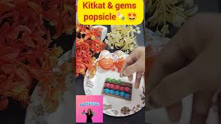 Kitkat amp gems popsicle🍡🤩 emotional viralvideo youtubeshorts shortsfeed shorts [upl. by Gere]