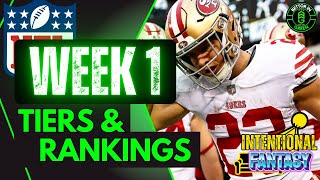 Week 1 Fantasy Football Rankings Starts Sits  2024 [upl. by Aienahs]