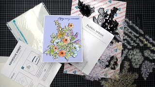 Diamond Press Floral Sprigs Stamps and Dies Review Tutorial So Gorgeous Detailed amp Easy to Use [upl. by Akayas263]