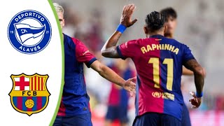 Deportivo Alaves vs Barcelona  Extended Highlights amp All Goals 2024 HD [upl. by Missi153]