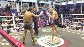 Dave Leduc Tiger Muay Thai vs Anthony Yudtajak Muay Thai  Bangla Stadium 1652014 [upl. by Attevad]