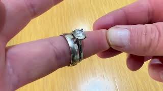 How to Clean a Diamond Ring Demonstrating the Dazzle Stik [upl. by Kalindi]