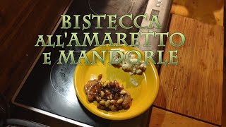 Bistecca allamaretto con le mandorle  facile e veloce [upl. by Hornstein744]