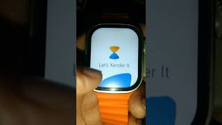 xender in T10 ultra2 smart watch me code live smartwatch youtubeshorts applewatch [upl. by Kera]