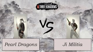 E46 Pearl Dragons vs Ji Militia  Total War Three Kingdoms 1 v 1 Unit Comparisons [upl. by Ahseia846]