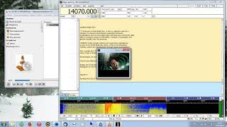 Receiving image in the Shortwave Radiogram 9400 kHz with Fldigi [upl. by Seavir]