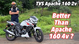 2022 TVS Apache 160 2v Review  Better Than Apache 160 4v [upl. by Ki]