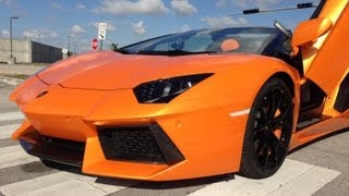 LAMBORGHINI AVENTADOR BREAKS MIAMI INTERNATIONAL AIRPORT RUNWAY SPEED RECORD  210 MPH [upl. by Enenaj]