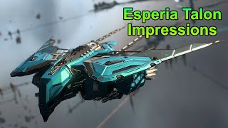 Star Citizen Esperia Talon Impressions [upl. by Anneuq]