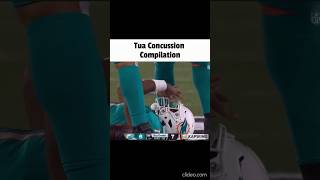 Tua Concussion Compilation shorts [upl. by Daza657]