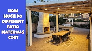 How much do different patio materials cost [upl. by Chappie]