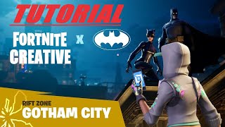 How To Get GOTHAM CITY RIFT ZONE In Fortnite Creative [upl. by Ecnedac874]