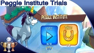 Peggle 2  All 10 Peggle Institute Trials Walkthrough Bjorns World  Institutionalized [upl. by Namwen944]