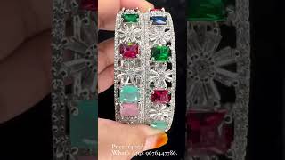 iFZJewels Exclusive Stunning Luxury Bangles set Price1400 banglesjewellery luxury jewelry [upl. by Esineg321]