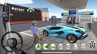 3D Driving Class Simulation  Funny Police Officer Refuel His Super Car Gas Crazy Driving Gameplay [upl. by Oremo]