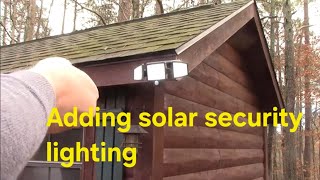 Tuffenough Solar Powered Security Lights 2 Pack Installation amp First Impressions [upl. by Yentiw]