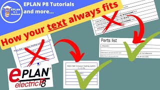 How your text always fits in EPLAN 💡 [upl. by Eniaral709]