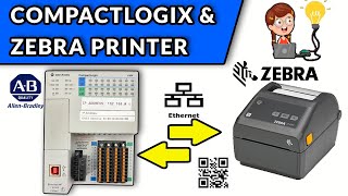 🔵✅COMUNICAR PLC COMPACTLOGIX CON IMPRESORA ZEBRA [upl. by Noret]