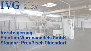 Versteigerung Emotion Warenhandels GmbH Standort Preußisch Oldendorf I IVG [upl. by Omik]