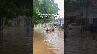 Info terkini banjir di daerah tangsel mobil truk sampai terendam [upl. by Lebazi]