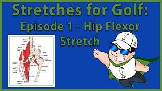 Stretches for Golf  Episode 1 Hip Flexor Stretch [upl. by Esiole540]