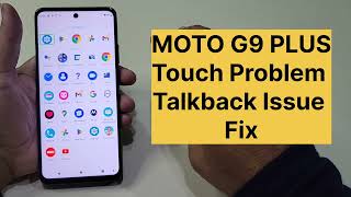 Moto G9 Plus Touch Not Working How To Off Talkback [upl. by Kcirttap]