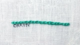 How to do a Chain Stitch [upl. by Dimo]