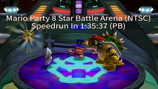 Mario Party 8 Star Battle Arena NTSC Speedrun In 13537 PB [upl. by Daley771]