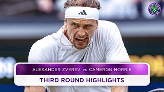 An incredible ending  Alexander Zverev vs Cameron Norrie  Highlights  Wimbledon 2024 [upl. by Joshua232]