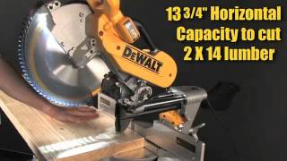 DeWALT DWS780 12quot Miter Saw Has The Largest Total Capacity Of Any Miter Saw On The Market [upl. by Nesta]