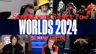 Streamers React to the GREATEST Series Ending Teamfight at Worlds 2024 Day 20 [upl. by Jezabel]